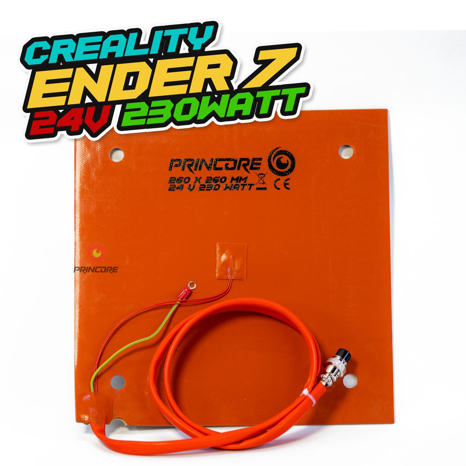 Creality Ender 7 - Silikonheizmatte 24V 230Watt - 260x260mm