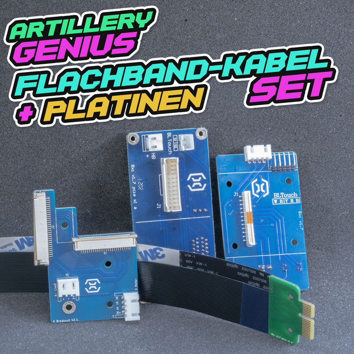 FFC Flachbandkabel 39 Pin 0,3mm Mit Konverterplatine - 60mm Länge