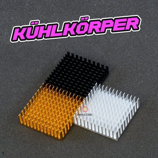 Aluminiumkühlkörper inkl. Transferklebefolie