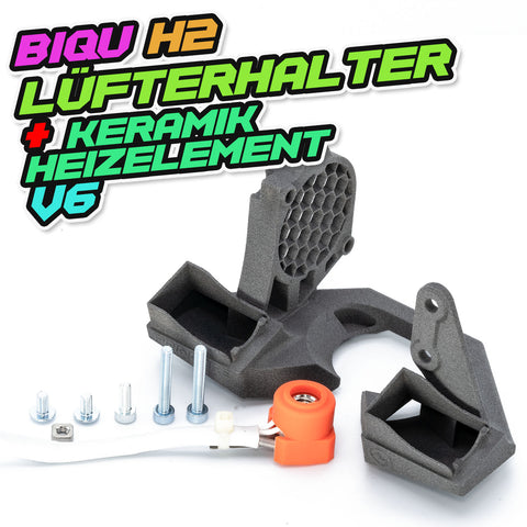 BIQU H2 Lüfterhalter + Keramik Heizelement [V6] 24V