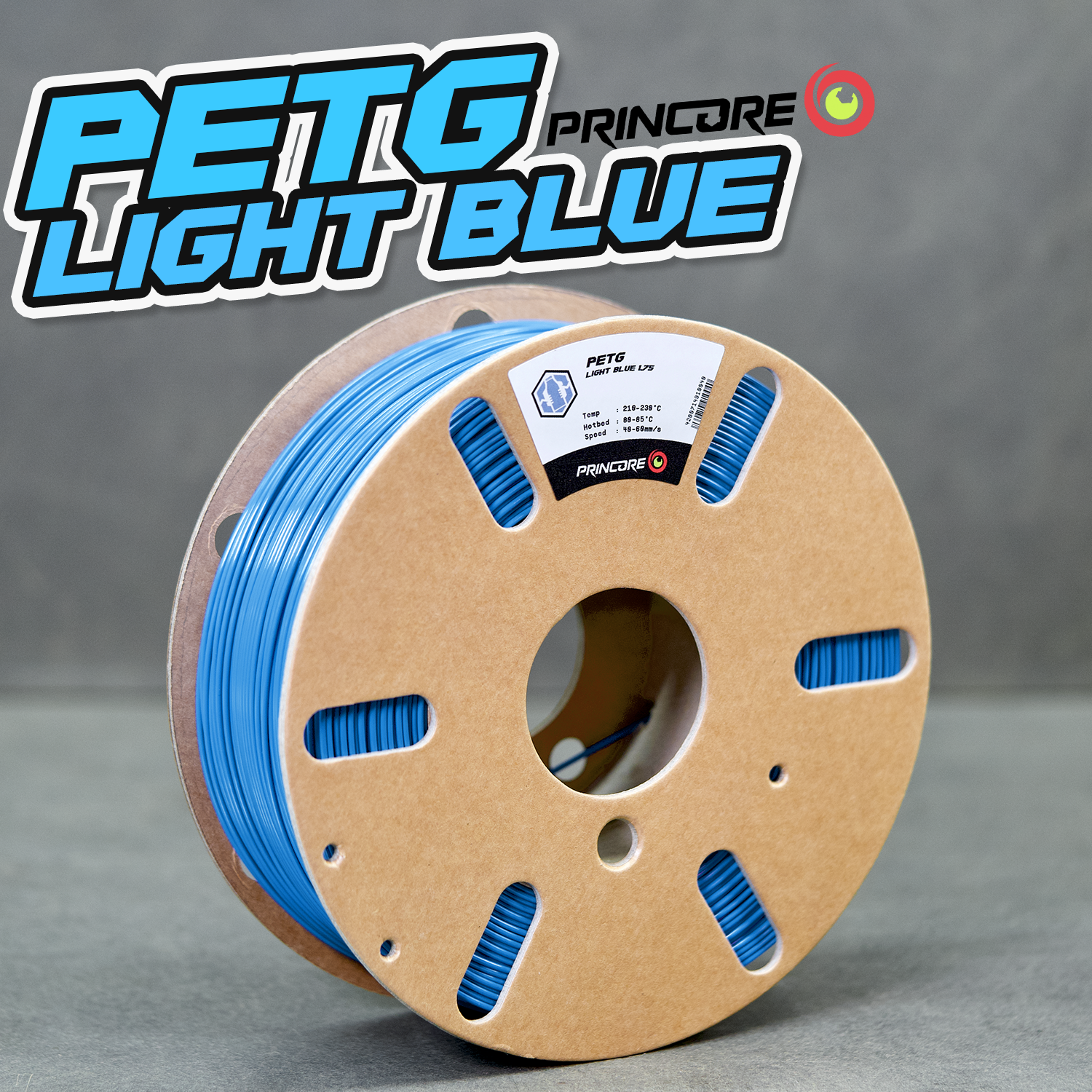 PRINCORE PETG - LIGHT BLUE [1.75mm] (39,00€/Kg)