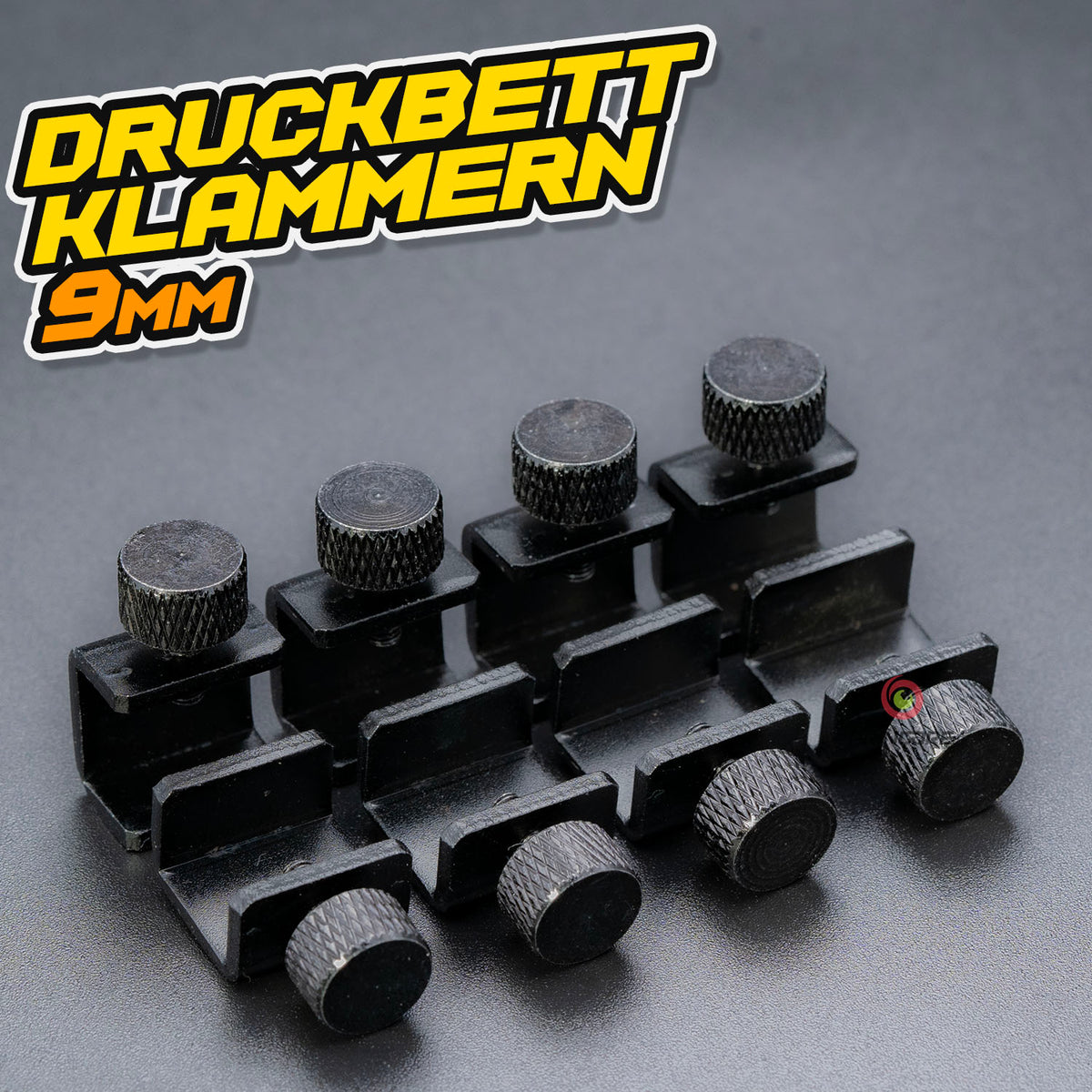 Druckbett Klammern 9mm - Klemmschraube