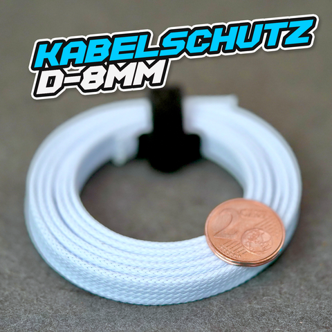 Kabelschutz / Geflechtschlauch - 8mm 2,99€/Meter !Farbe wählbar!